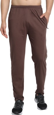 NETTLE Solid Men Brown Track Pants