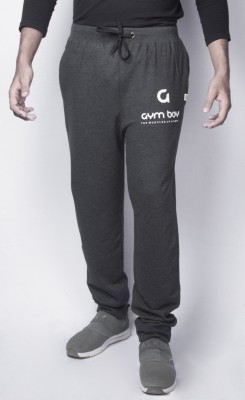 Gymboy Self Design Men Grey Track Pants