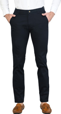 SAM & JACK Slim Fit Men Blue Trousers