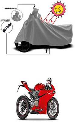 Auto Age Two Wheeler Cover for Ducati(Grey)