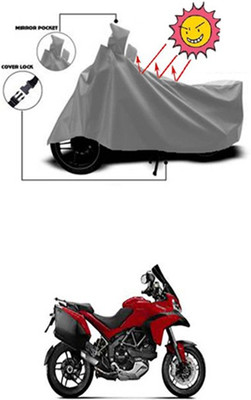 Auto Age Two Wheeler Cover for Ducati(Grey)