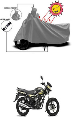 Auto Age Two Wheeler Cover for Bajaj(Discover, Grey)