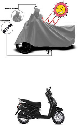 Auto Age Two Wheeler Cover for Mahindra(Grey)