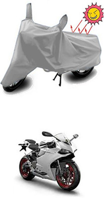 Auto Age Two Wheeler Cover for Ducati(Silver)