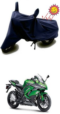 Auto Age Two Wheeler Cover for Kawasaki(Ninja 1000, Blue)