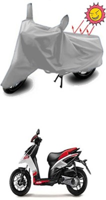 Auto Age Two Wheeler Cover for Aprilia(Silver)