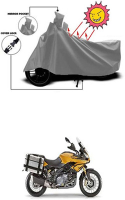 Auto Age Two Wheeler Cover for Aprilia(Grey)