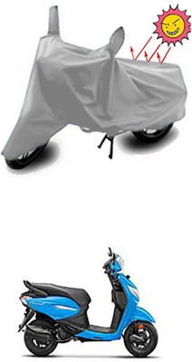 Auto Age Two Wheeler Cover for Hero(Silver)