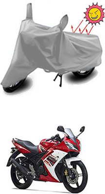 Auto Age Two Wheeler Cover for Yamaha(YZF R15 S, Silver)