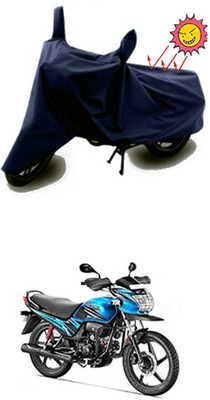 Auto Age Two Wheeler Cover for Hero(Passion Pro TR, Blue)