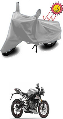 GOODLIFE Two Wheeler Cover for Triumph(Silver)