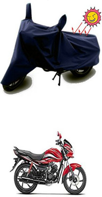 Auto Age Two Wheeler Cover for Hero(Passion, Blue)