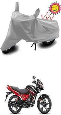 Auto Age Two Wheeler Cover for Yamaha(SZ R, Silver)