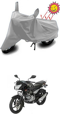 GOODLIFE Two Wheeler Cover for Bajaj(Pulsar 135 LS DTS-i, Silver)
