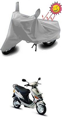 Auto Age Two Wheeler Cover for Hero(E Sprint, Silver)