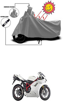 Auto Age Two Wheeler Cover for Ducati(Grey)