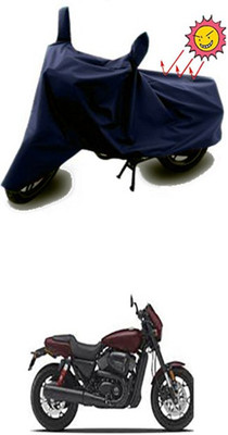 Auto Age Two Wheeler Cover for Harley Davidson(Blue)