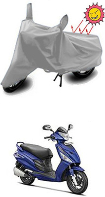 Auto Age Two Wheeler Cover for Hero(Silver)