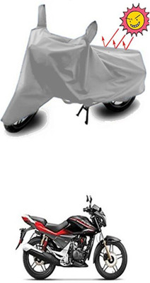 Auto Age Two Wheeler Cover for Hero(CBZ Extreme, Silver)