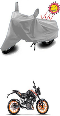 Auto Age Two Wheeler Cover for KTM(Silver)