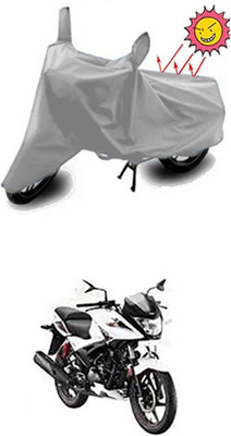 Auto Age Two Wheeler Cover for Hero(Silver)
