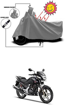 Auto Age Two Wheeler Cover for Hero(CBZ TYPE 1, Grey)