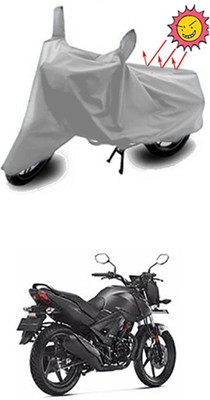 Auto Age Two Wheeler Cover for Honda(Silver)
