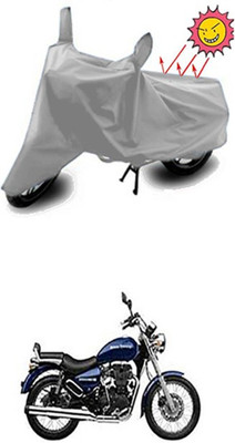 Auto Age Two Wheeler Cover for Royal Enfield(Thunderbird 350, Silver)