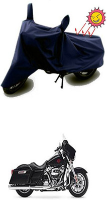 Auto Age Two Wheeler Cover for Harley Davidson(Blue)