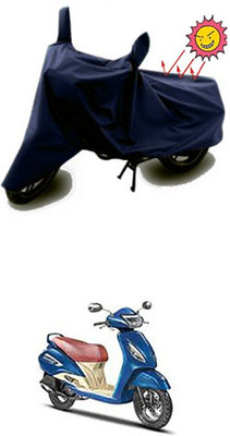 Auto Age Two Wheeler Cover for TVS(Blue)