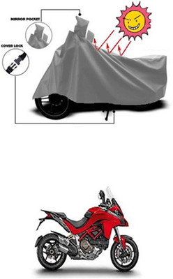 Auto Age Two Wheeler Cover for Ducati(Grey)