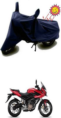 Auto Age Two Wheeler Cover for Bajaj(Pulsar AS 150, Blue)