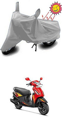Auto Age Two Wheeler Cover for Hero(Silver)