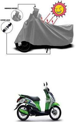 Auto Age Two Wheeler Cover for Suzuki(Let's, Grey)