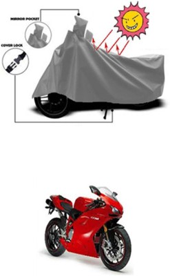 Auto Age Two Wheeler Cover for Ducati(Grey)