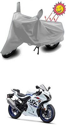Auto Age Two Wheeler Cover for Suzuki(Silver)