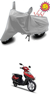 Auto Age Two Wheeler Cover for Hero(Silver)