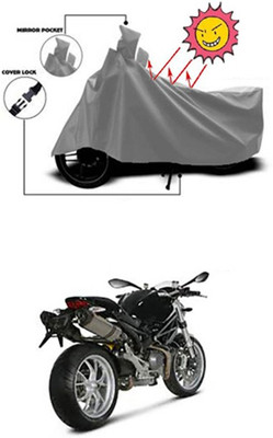 Auto Age Two Wheeler Cover for Ducati(Grey)