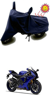 Auto Age Two Wheeler Cover for Yamaha(YZF R1, Blue)