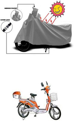 Auto Age Two Wheeler Cover for Avon(Grey)