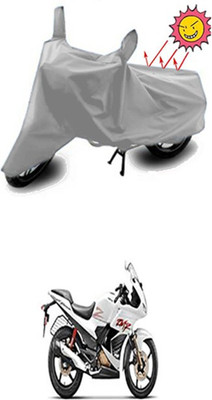 Auto Age Two Wheeler Cover for Hero(Karizma ZMR, Silver)