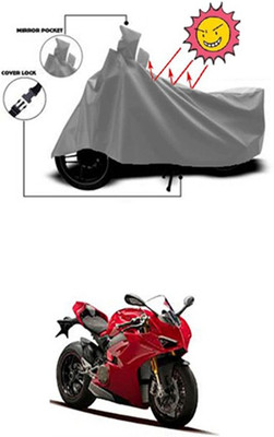 Auto Age Two Wheeler Cover for Ducati(Grey)