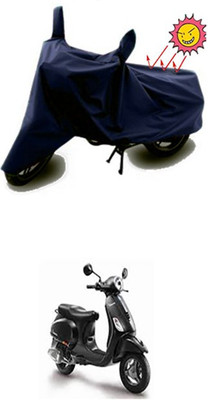 Auto Age Two Wheeler Cover for Piaggio(Piaggio Vespa, Blue)