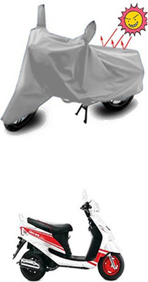 Auto Age Two Wheeler Cover for Mahindra(Silver)