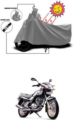 Auto Age Two Wheeler Cover for TVS(Fiero F2, Grey)