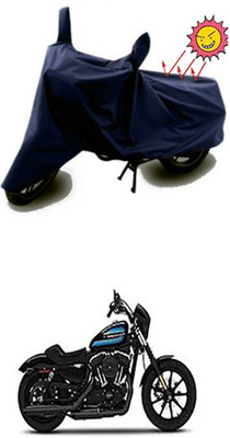Auto Age Two Wheeler Cover for Harley Davidson(Blue)