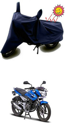 Auto Age Two Wheeler Cover for Bajaj(XCD 125cc, Blue)