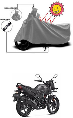 Auto Age Two Wheeler Cover for Honda(Grey)