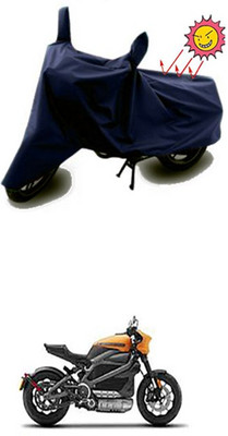 Auto Age Two Wheeler Cover for Harley Davidson(Blue)