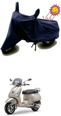 Auto Age Two Wheeler Cover for Piaggio(Blue)